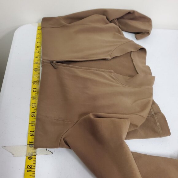 Eileen Fisher Womens Full Zip Stretch Sweatshirt Size M Brown Classic Layers - Picture 6 of 11